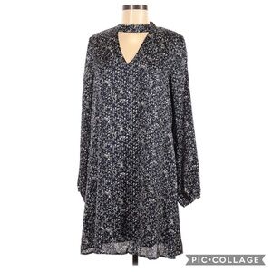 B Collection by Bobeau Satin Long Sleeve Dress